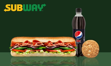 Für 1 Person: Großes Sub nach Wahl inkl. Getränk & Cookie - Subway Eilendorf