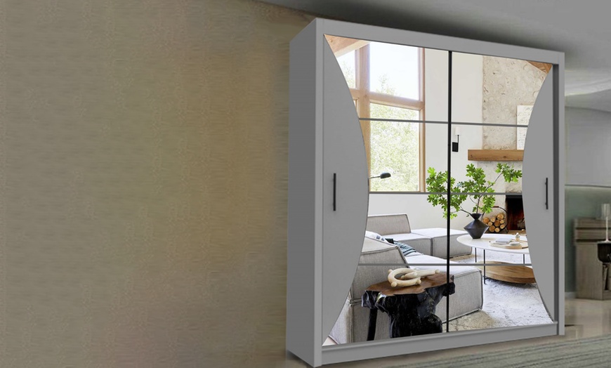 Image 3: Double Sliding Door Wardrobe Mirror