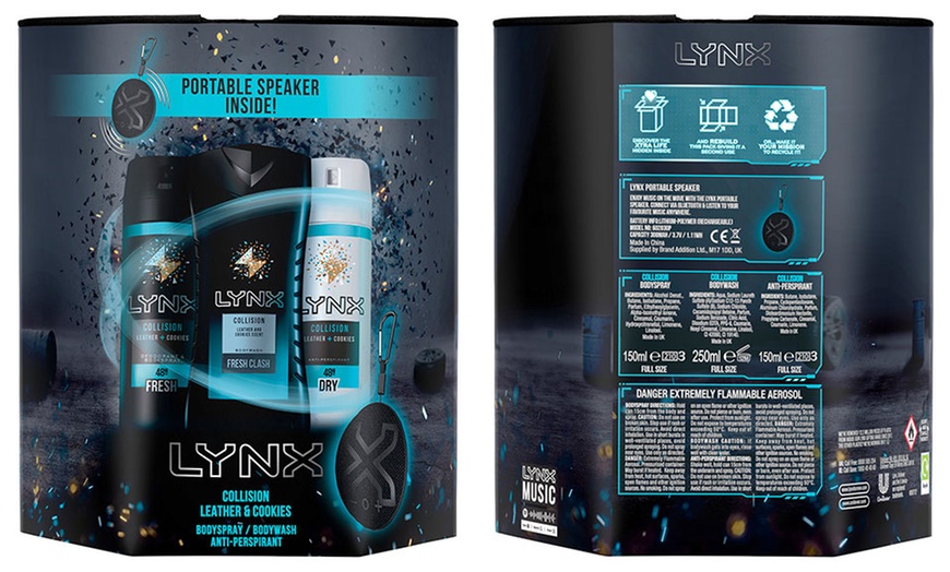 Image 2: Lynx Trio Gift Set with Speaker