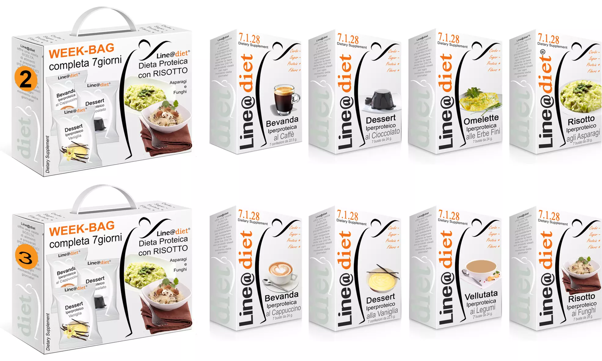 Kit Dieta Proteica Line@ con risotto e pasta