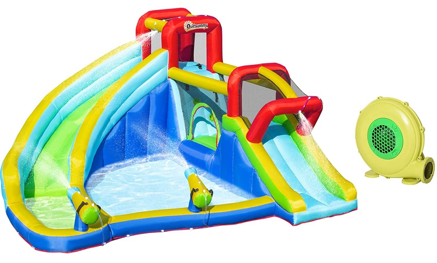 Image 3: Outsunny Inflatable Bouncy Castle