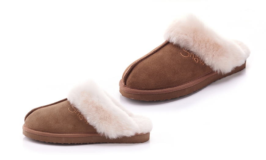 Image 10: Snow Paw Sheepskin Slippers