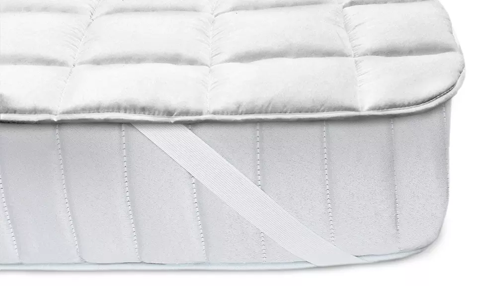 Coprimaterasso Topper imbottito in microfibra Made in Italy