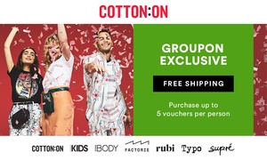 Cotton On & Co: $35 Credit + FREE SHIPPING 