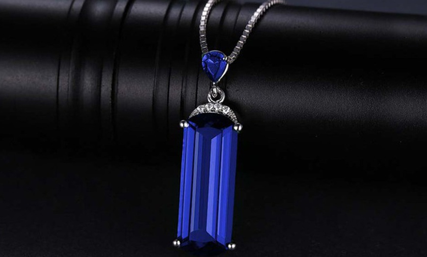 genuine sapphire pendant