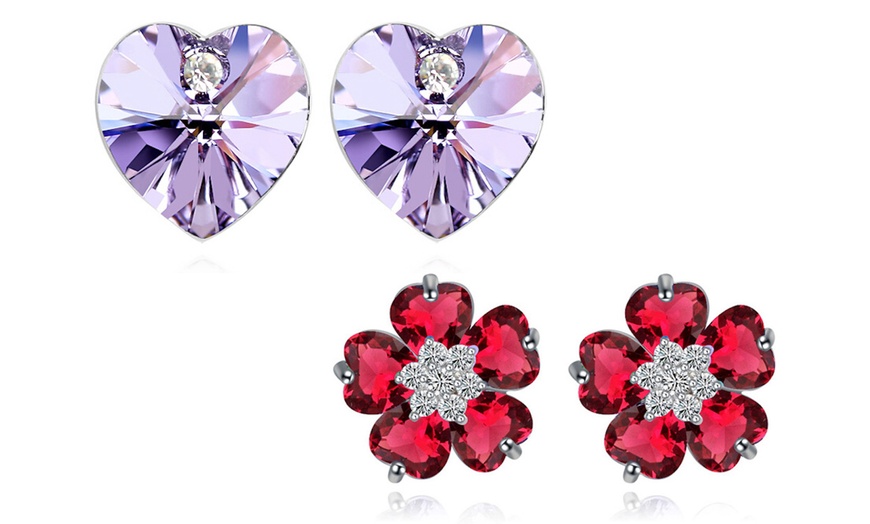 Image 44: Boucles d'oreilles fleur ou cœur