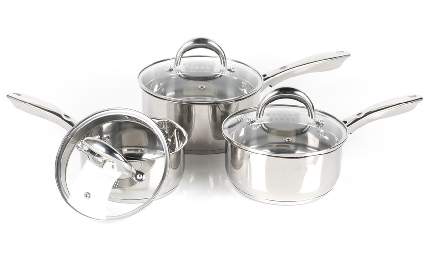 Image 9: Russell Hobbs Saucepan Set