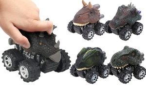 One, Five or Ten Wind-Up Dinosaur Toy Cars