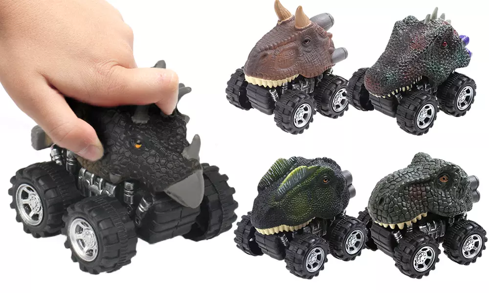 1, 5 o 10 Dino Cars a carica manuale, disponibili in 5 dinosauri diversi - Primary Image