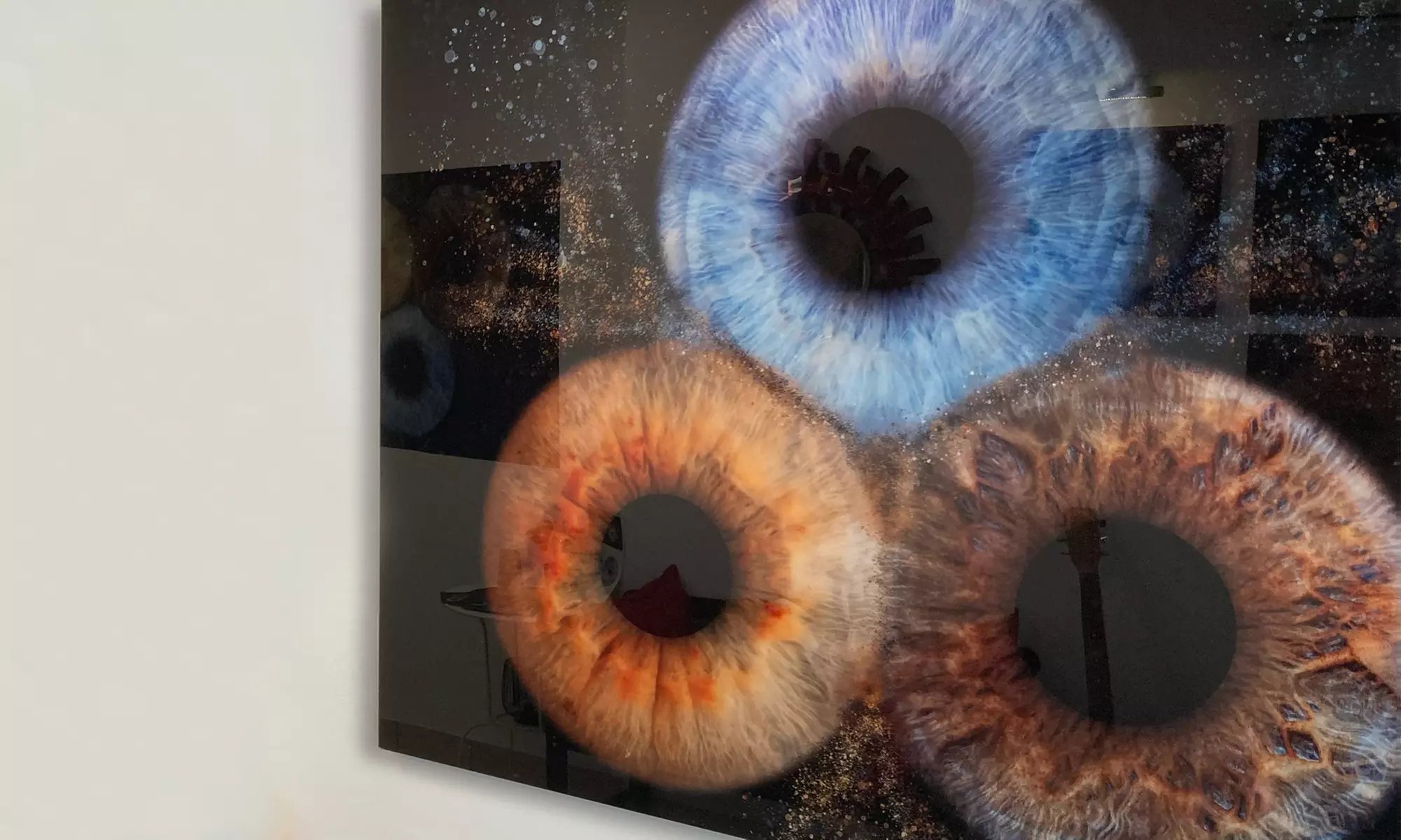 Zdjęcie tęczówki na szkle akrylowym