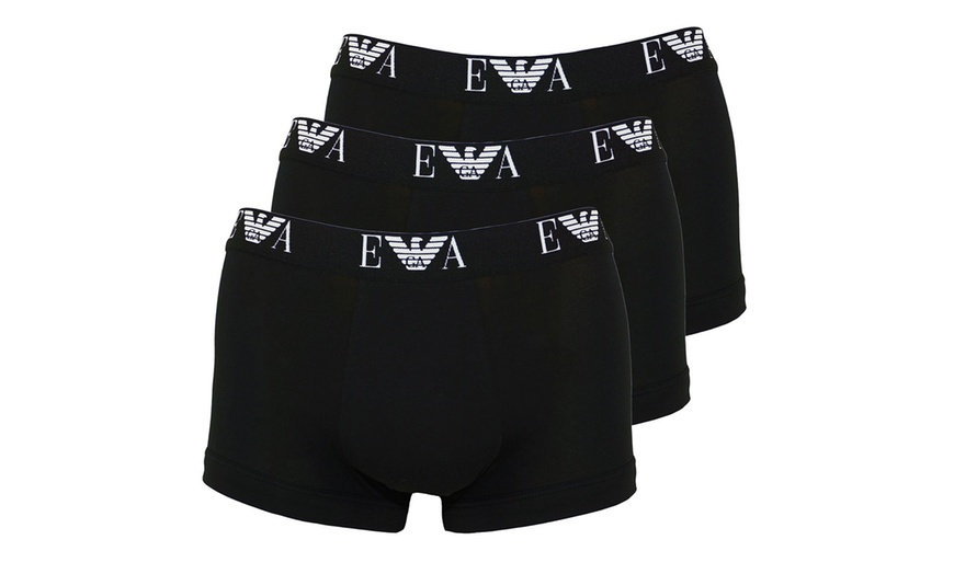 Image 3: Emporio Armani Men's Trunks 3-Pack