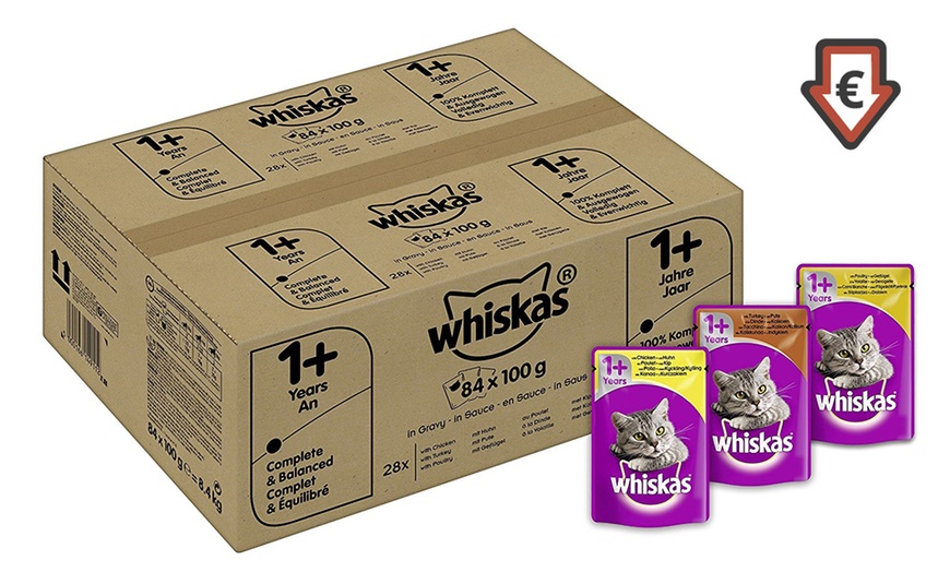 Image 1: 84x Whiskas Maaltijdzakjes a 100g