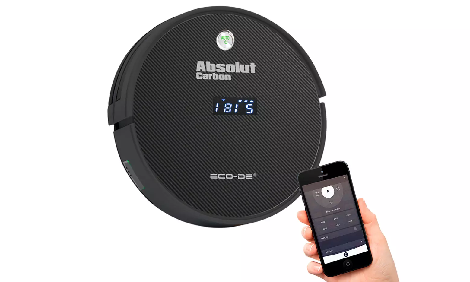 Aspirateur robot Absolut Carbon ECO-DE avec fonction connectée wifi - Primary Image