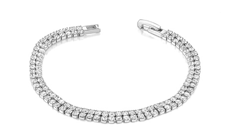 Bracciale Tennis in metallo anallergico con cristalli Swarovski®