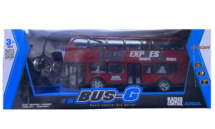 Image 3: RC London Double Decker Bus with LED Lights and Music