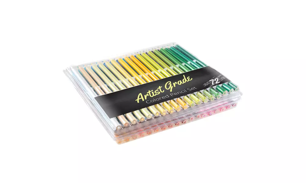 Artist Grade Colored Pencil Set in Case (72-Count) - Second Medium