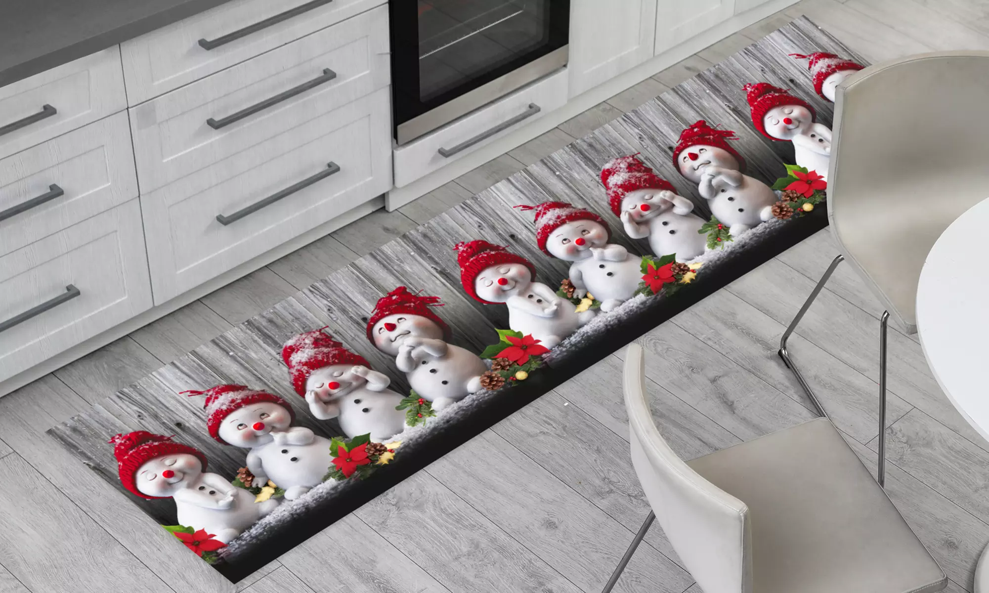 Tappeto passatoia a tema natalizio