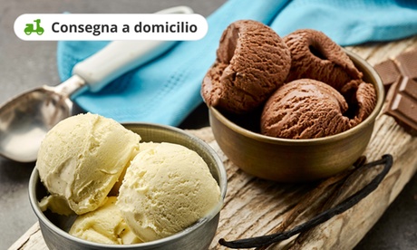 1 kg di gelato con gusti a scelta offerto dalla gelateria Su Di Giri. Consegna a domicilio