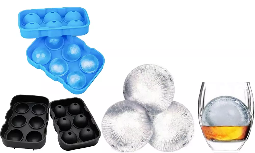 Moule à glaçons en silicone alimentaire, 6 glaçons