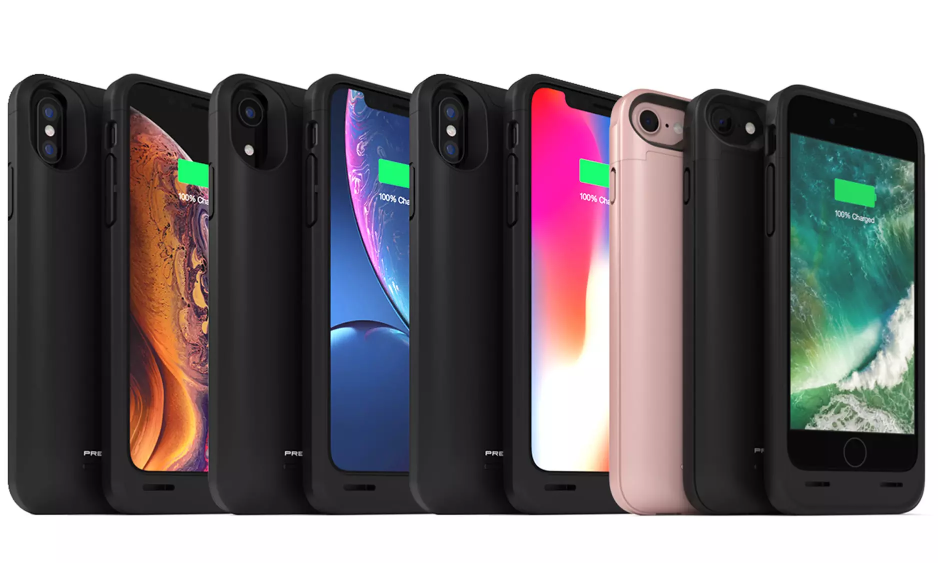 PRESS PLAY MFi-Certified Qi Battery Case: iPhone Xs Max, Xr, Xs/X, 8/7/6s/6-Plus - Primary Image