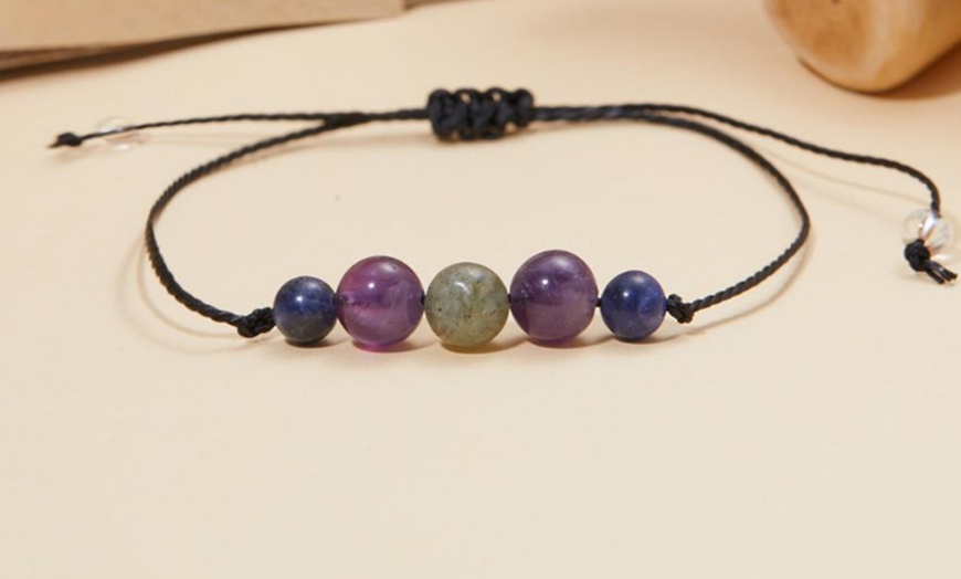 Image 13: Crystal Stone Beads Bracelet