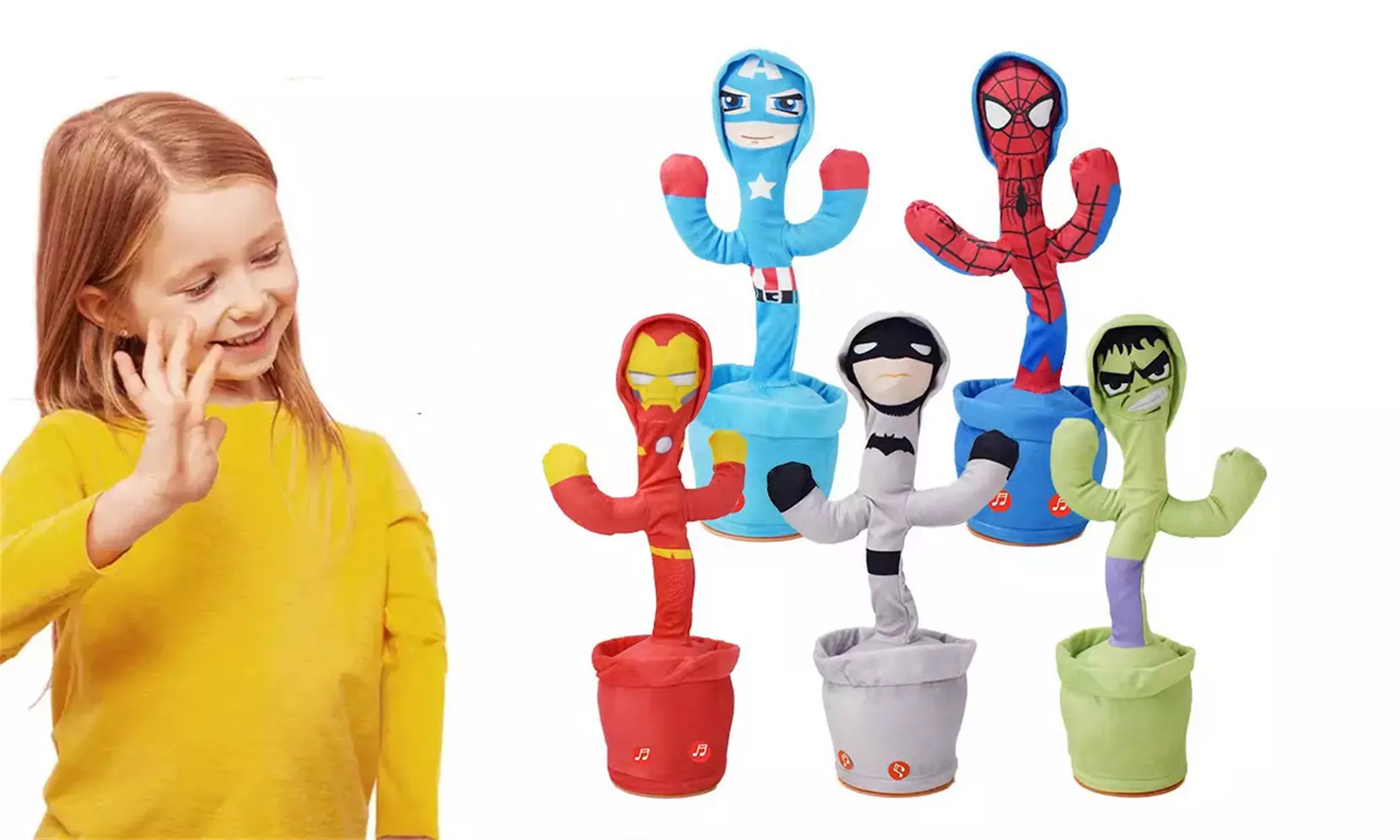 Dancing Superhero Inspired Plush Toy - Primary Image