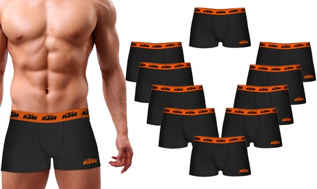 Pack de 5 ou 10 boxers de la marque KTM pour homme