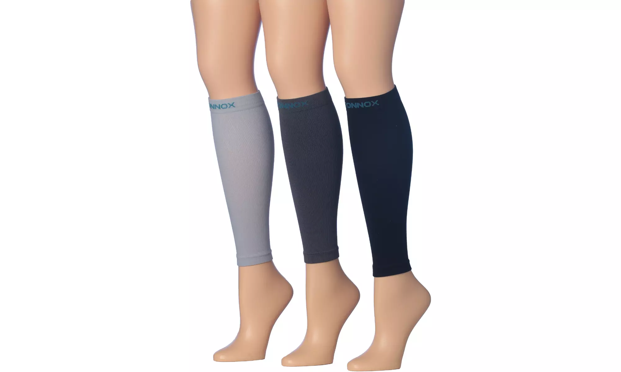 Unisex Graduated Calf Compression Sleeves (3-Pack) - Second Medium