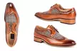 Gino Vitale Men's Wing Tip Brogue Two Tone Shoes - Second Medium