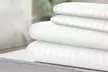 Lux Decor 4 Piece Stripe Bed Sheet Set Microfiber Deep Pocket Bedding Sheets - Second Medium
