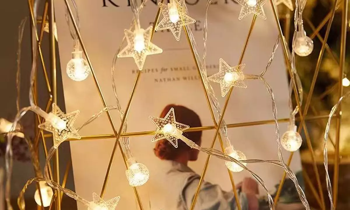 20, 40 o 80 luci a LED di natale a forma di stella