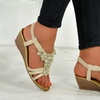 Image 11: Women's Floral Wedge Sandals