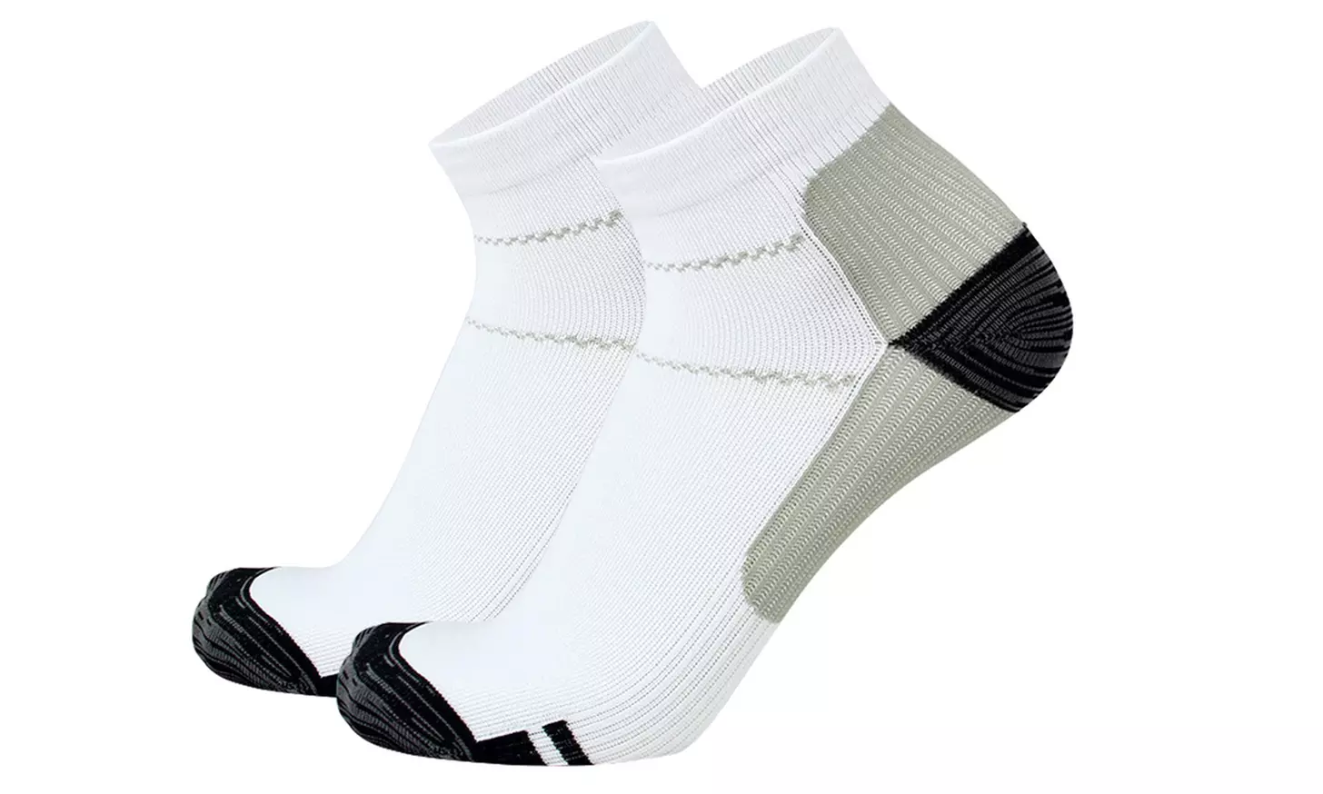 Unisex Plantar Fasciitis Ankle-Length Compression Socks (3-6 Pairs)