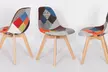 1, 2, 4 ou 6 chaises scandinaves patchwork de salle à manger - Second Medium