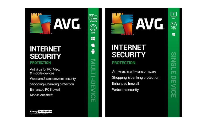 Image 1: AVG Internet Security 2024 1 PC or 10 Devices for One Year