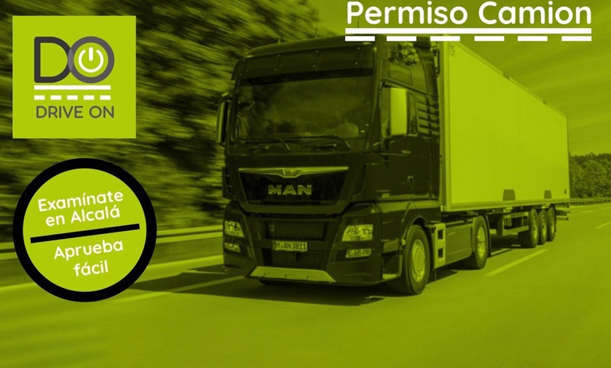 Image 1: Permiso de camión C, autobús D o tráiler C+E, con 1 o 3 prácticas