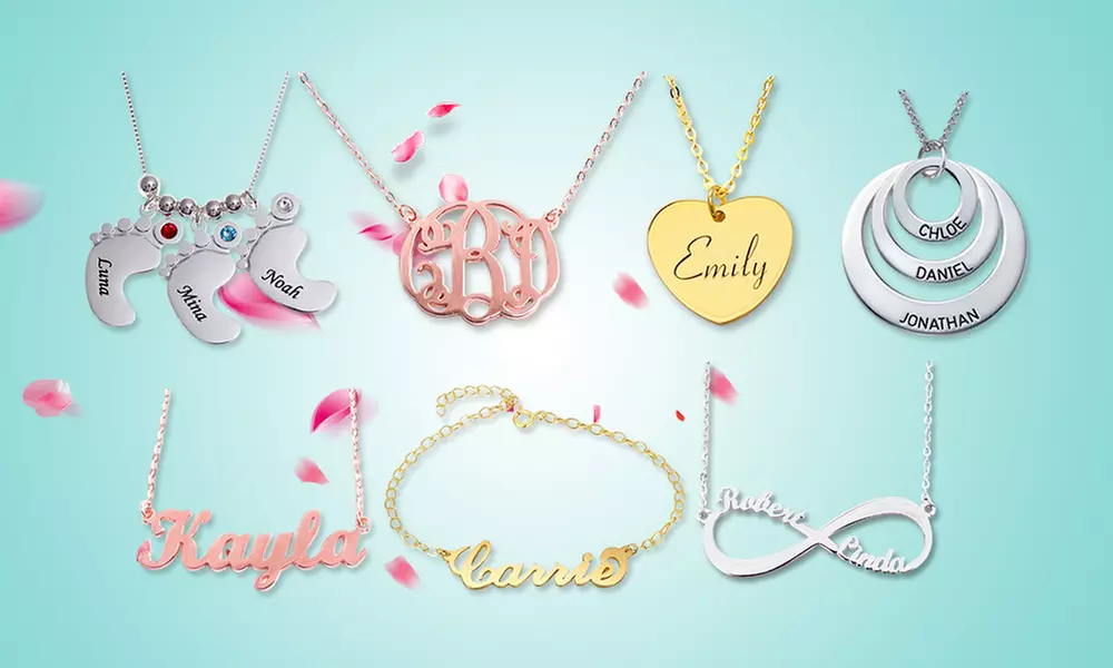 Colliers ou bracelets personnalisables avec gravure de prénom à 16,99 € avec Justyling - Primary Image