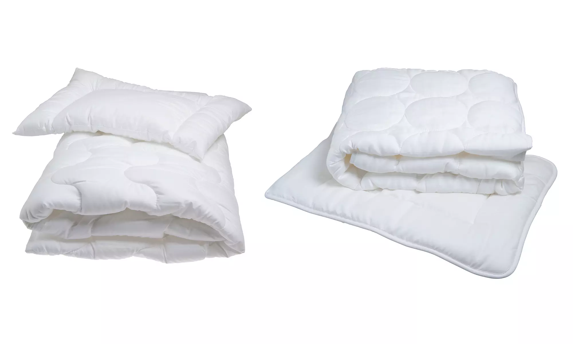 2er-Set Bettwäsche für Babys in Weiß, 100 x 135 cm - Primary Image