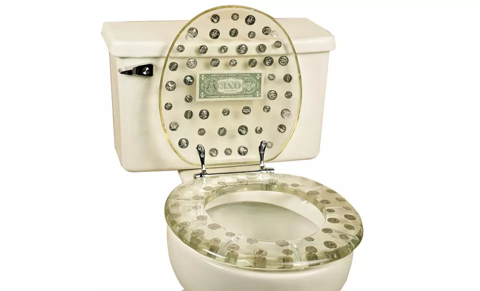 Popular Bath Dollar Bill Toilet Seat - Second Medium