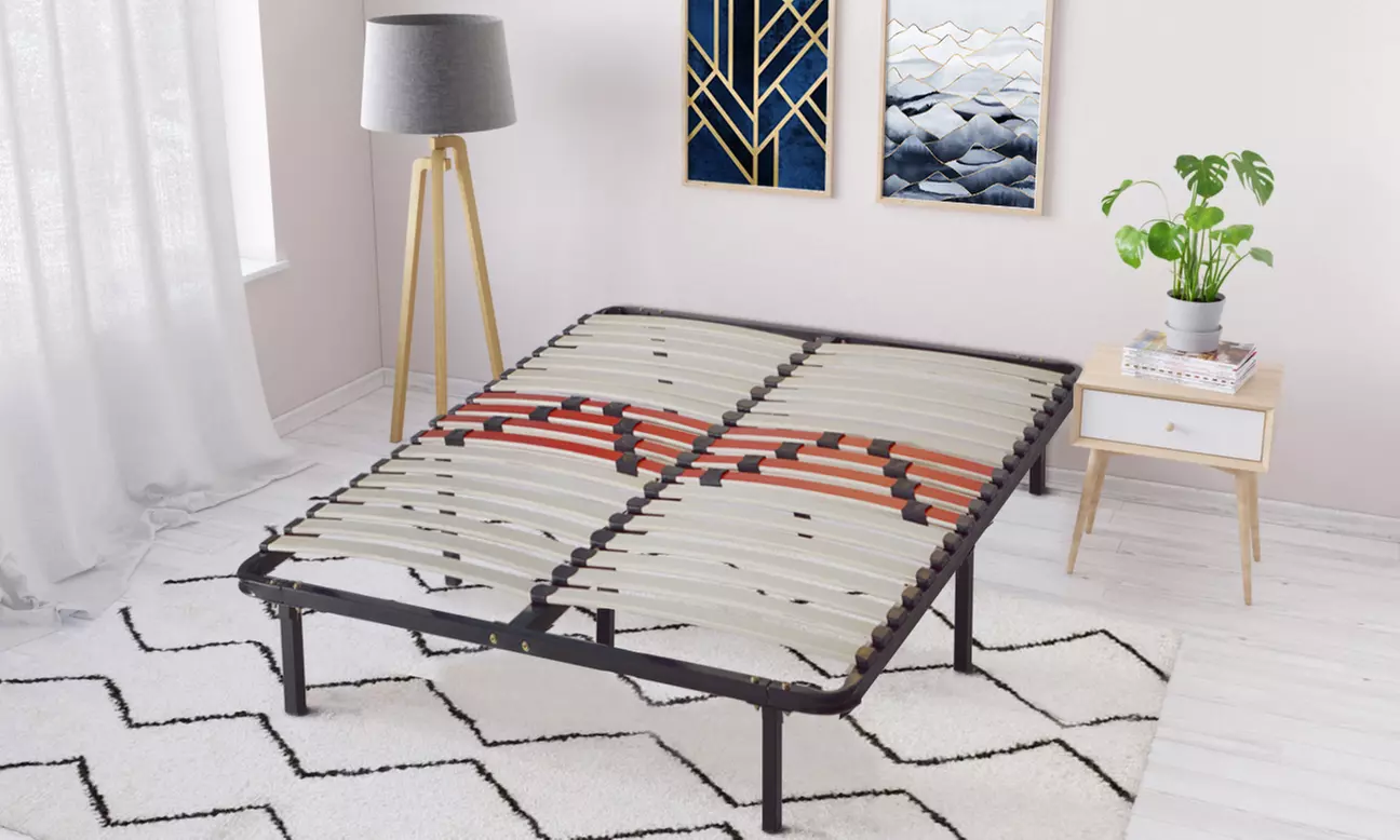 Sommier cadre à lattes curseurs réglables "Maison Aubertin", livraison offerte - Primary Image