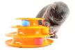 1 ou 2 jouets interactifs Tower Tracks à 3 niveaux et 3 balles pour chat - Second Medium
