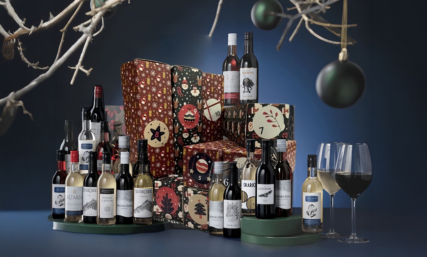 Image 2: 12- or 24-Day Wine Advent Calendar 