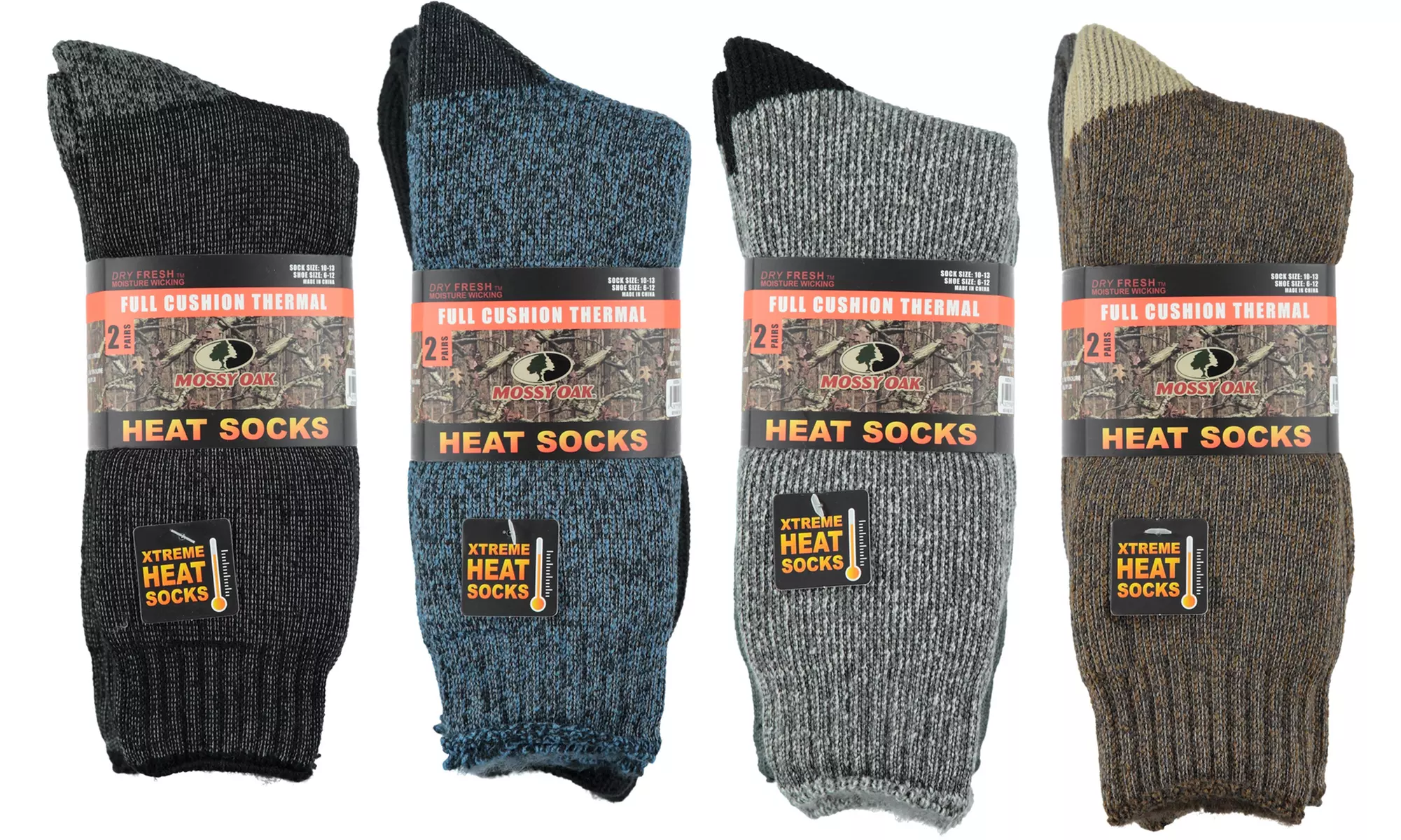 Mossy Oak Men's Thermal Heat Socks (4- or 8-Pack) - Primary Image