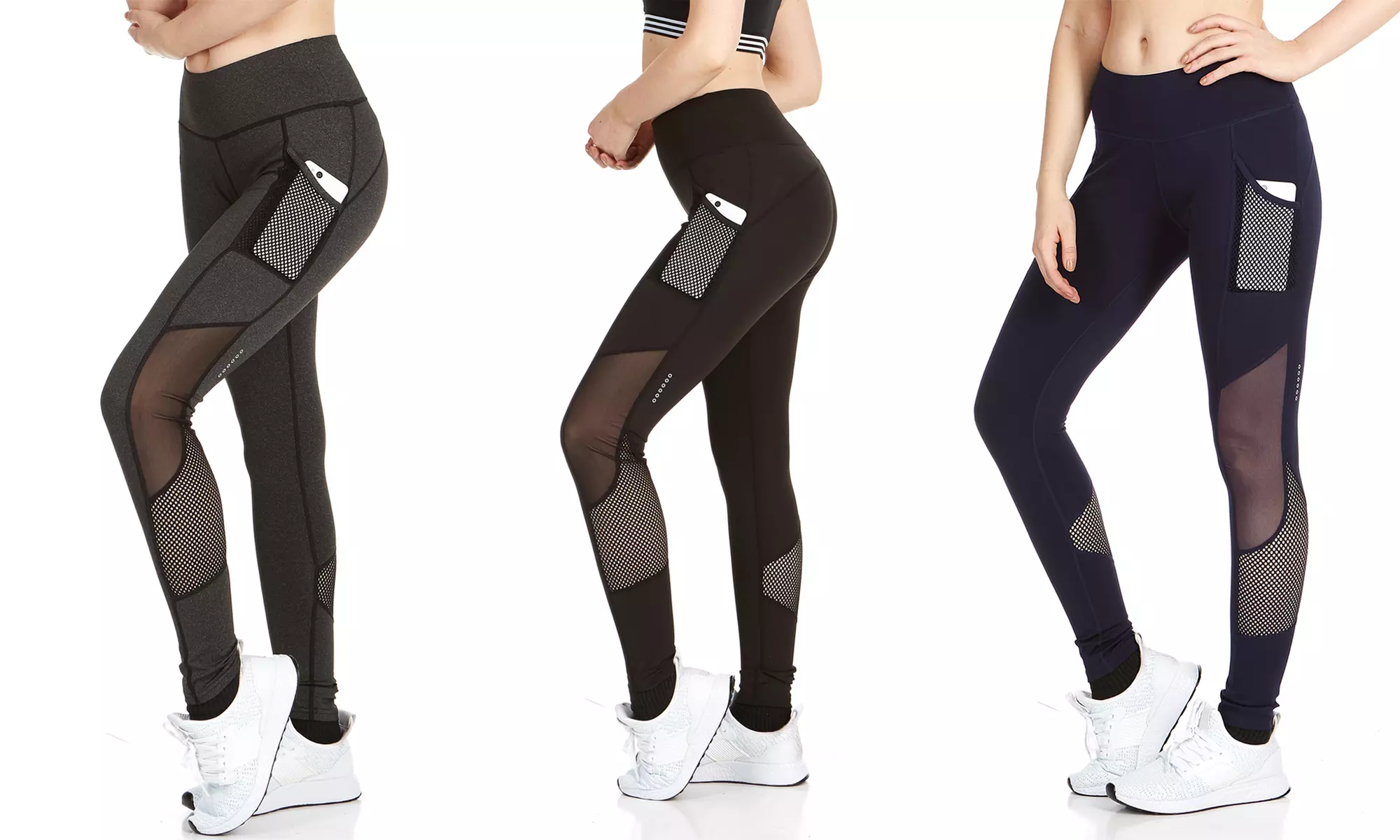 RAG Women's Plus size Active Mesh Legging with Phone Pocket - Primary Image