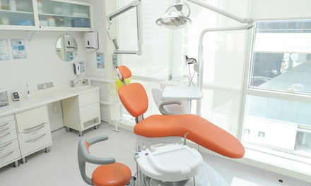 Dental consultation with a fluoride application for a child or an adult