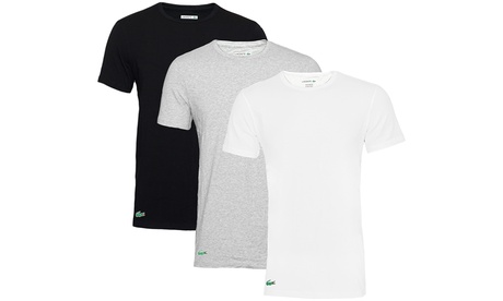 Pack di 3 t-shirt da uomo Lacoste disponibile in 3 colori, 2 colori e varie taglie