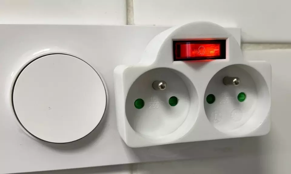 Set van 2 of 4 stekkerdozen met schakelaar