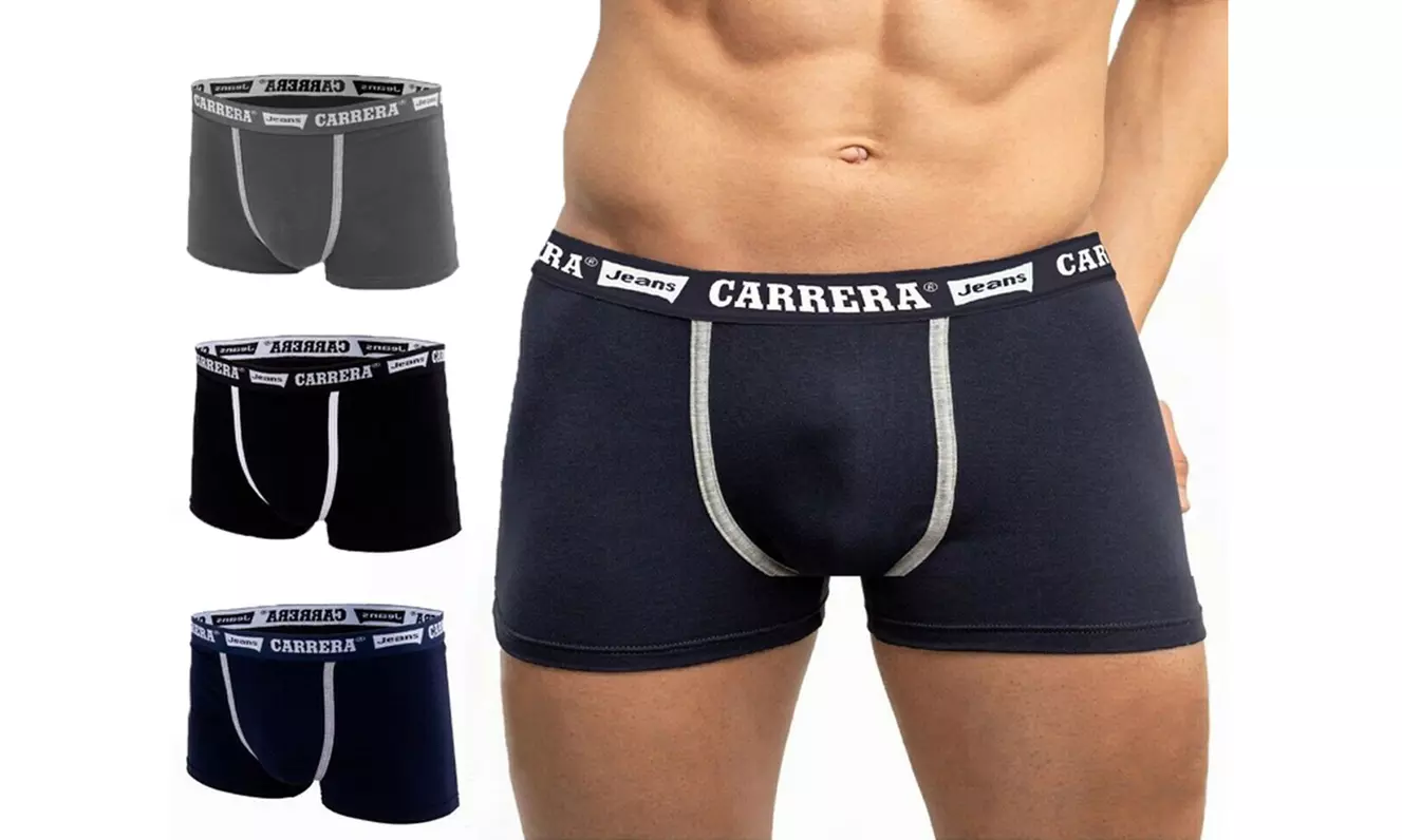 Fino a 12 boxer o slip Carrera da uomo in cotone bioelastico
