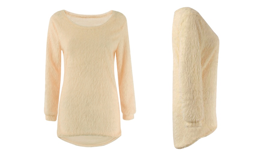 Image 2: Women's Fluffy Sweater