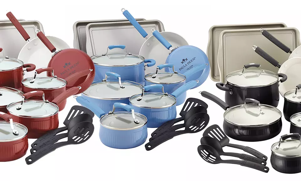 Paula Deen Savannah Collection Aluminum 17-Piece Cookware Set with Bakeware - Primary Image